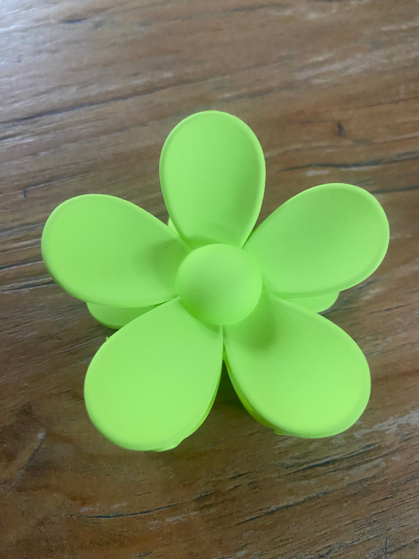 Bloemen haarclip groen