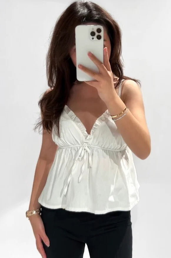 Valencia top white maat S