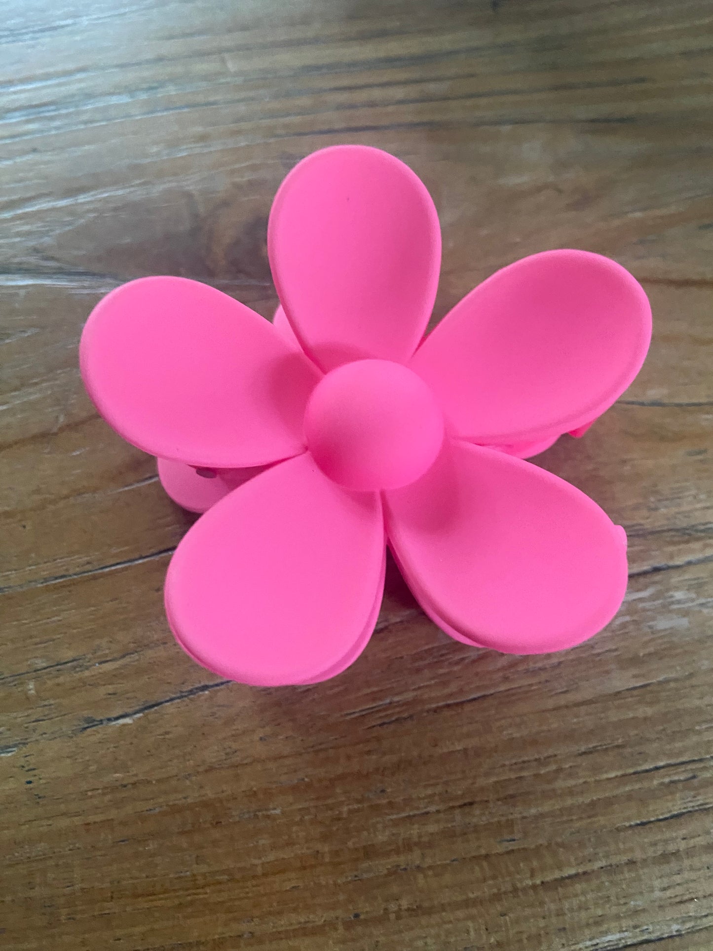Bloemen haarclip roze