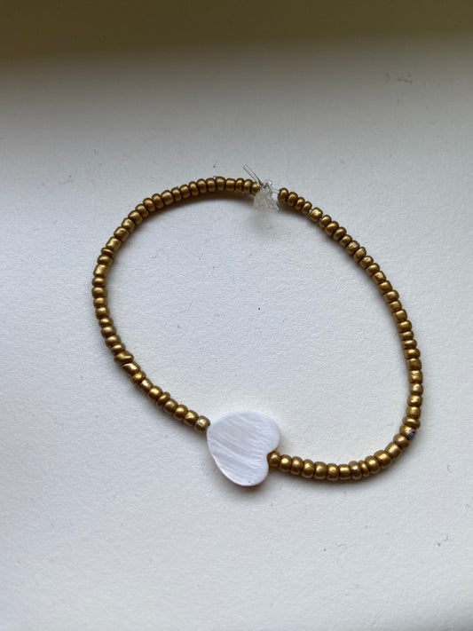 Armband gold heart