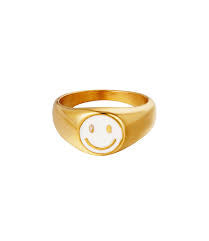 Smiley ring wit