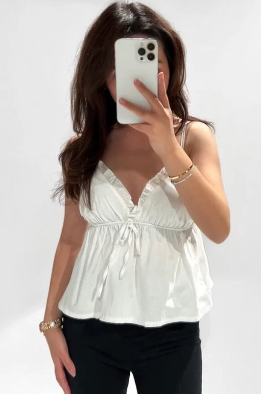 Valencia top white maat S