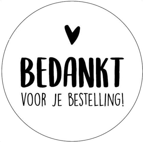 Bedankt stickers